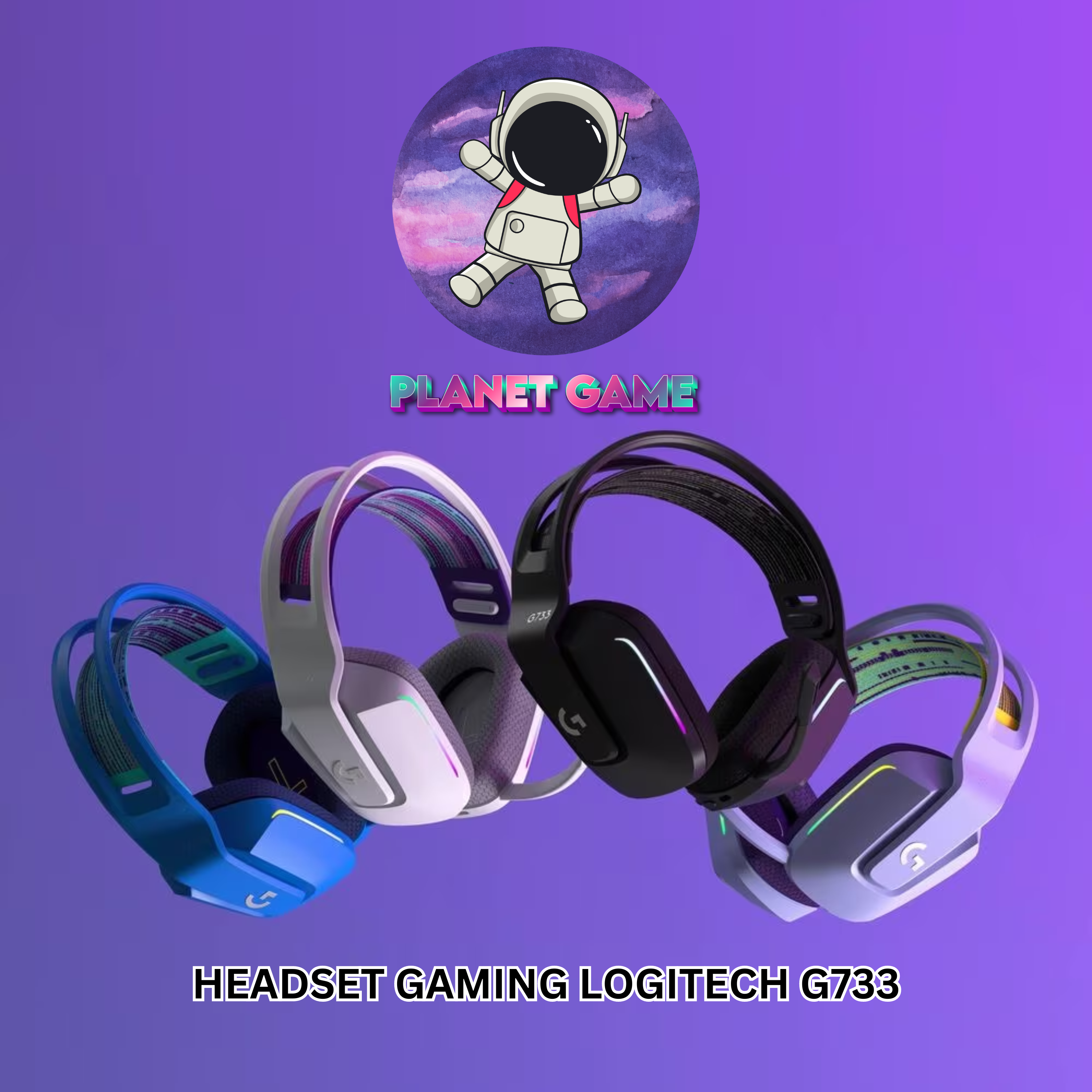 Headset Gaming : Logitech G733 RGB Wireless